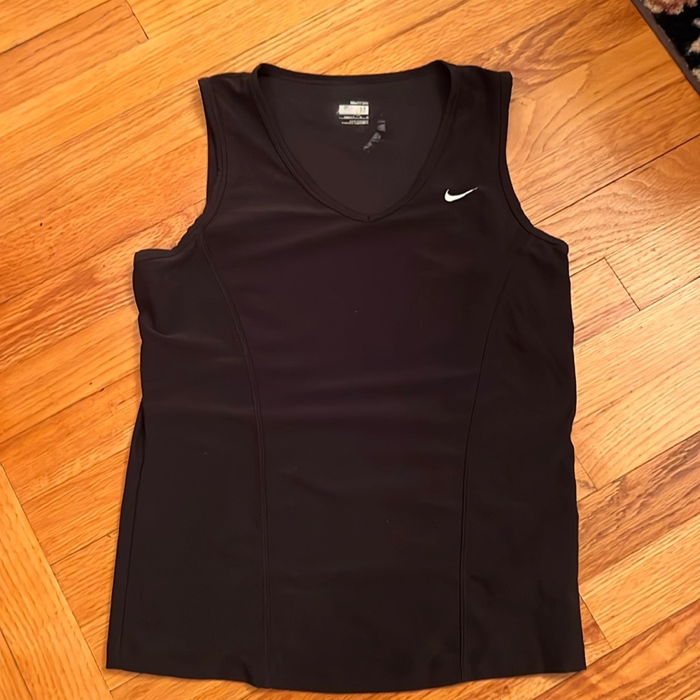 Nike Fit Dry Tennis Pickleball Black Shirt size Medium